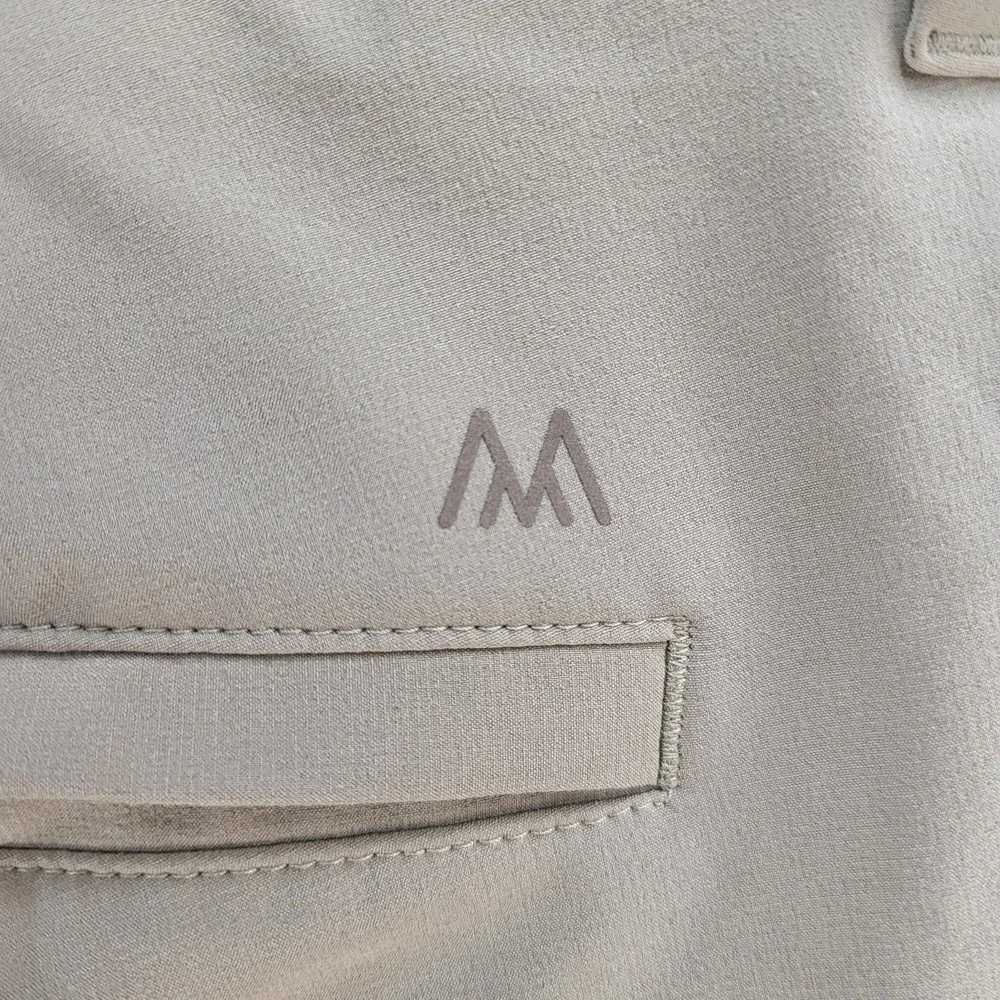 Mizzen+Main Pants Mens 32x32 Khaki Helmsman Slim Performance Stretch‎ Chino Golf
